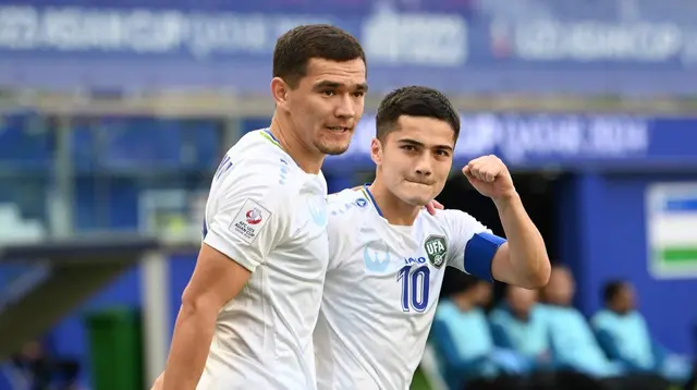 Kapten Timnas Uzbekistan U-23 di Piala Asia U-23 2024, Jasurbek Jaloliddinov (kanan). (Dok. UFA)