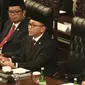 Ketua MPR Zulkifli Hasan ketika memberikan pidato sambutan pada sidang Paripurna MPR tahun 2016.