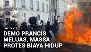 Demo di Prancis Berujung Ricuh, Massa Tolak Kenaikan Biaya Hidup