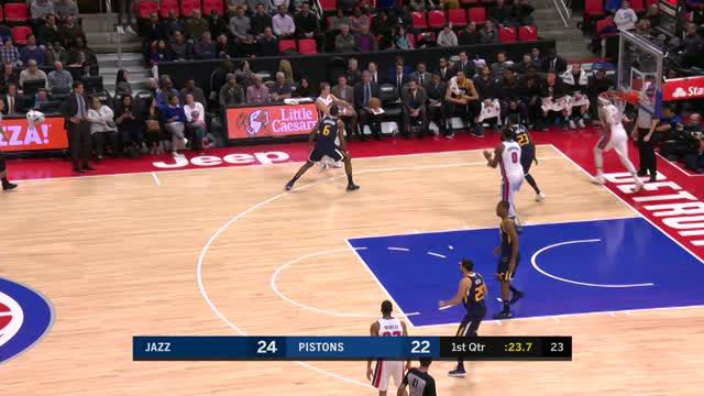 Berita video game recap NBA 2017-2018 antara Utah Jazz melawan Detroit Pistons dengan skor 98-95.