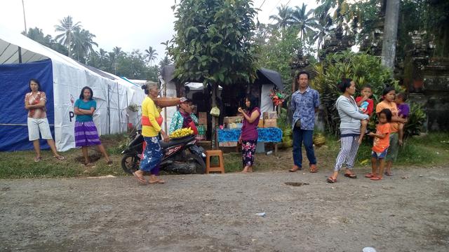 hilangkan jenuh di pengungsian