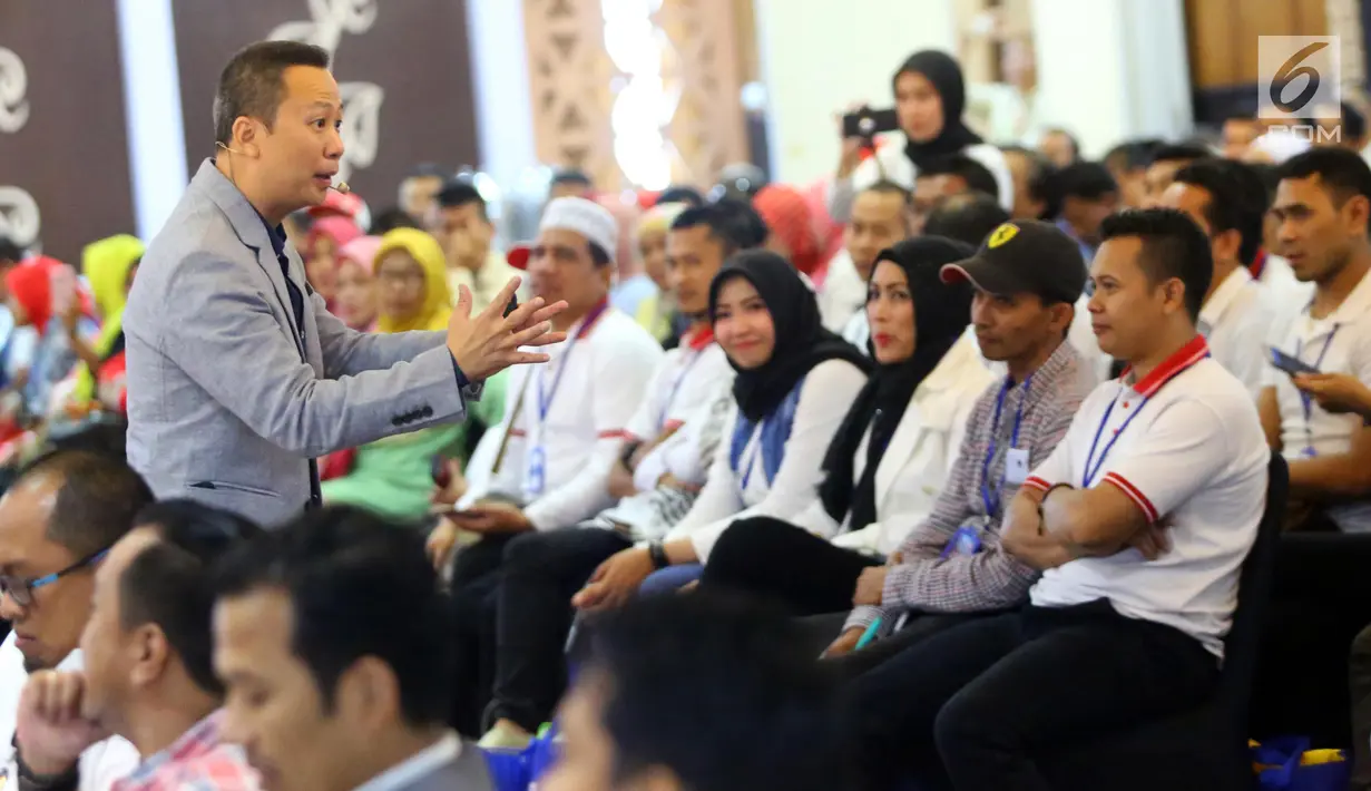 Ratusan pelaku UKM binaan Pusat Pelatihan Kewirausahaan (PPK) Sampoerna saat mengikuti seminar bertajuk “How to Sustain in Disruptive Era di Jakarta, Selasa (18/12). (Liputan6.com/HO/Ading)