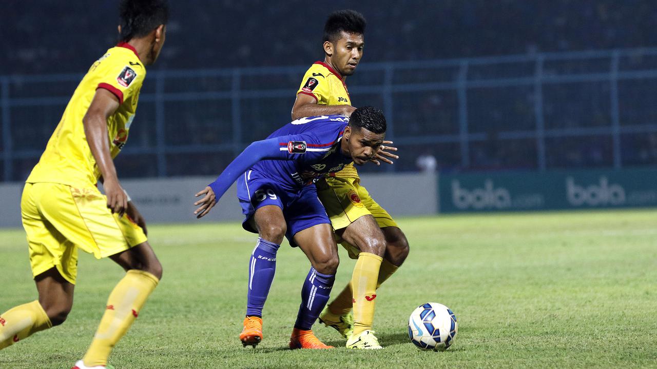 Laga Arema Cronus vs Sriwijaya FC (Liputan6)