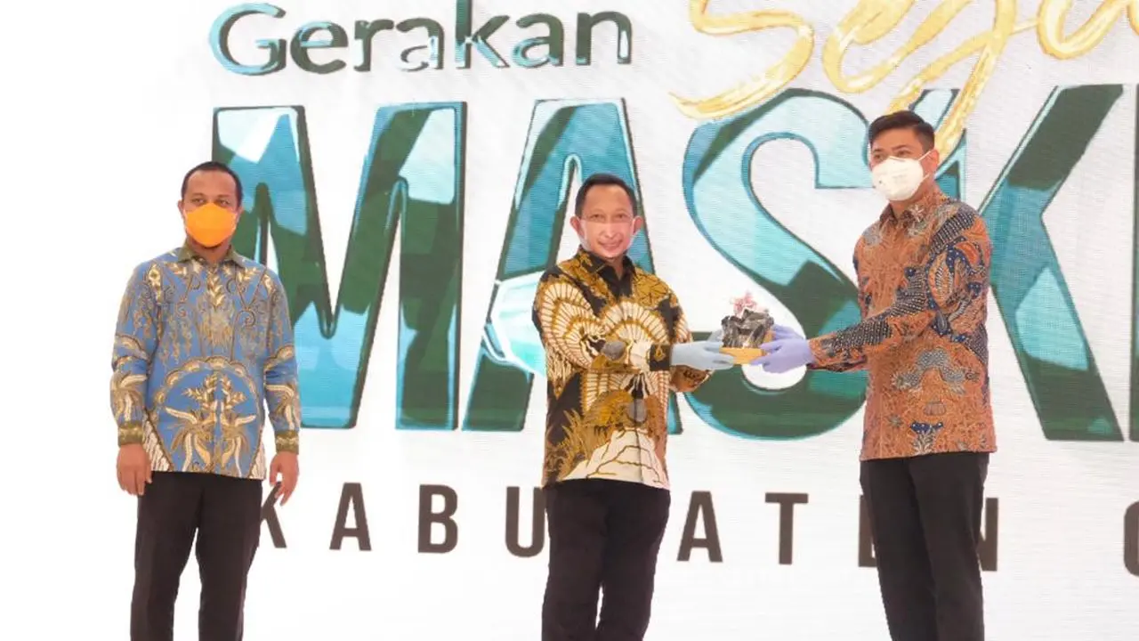 Mendagri Dorong Daerah Lain Bisa Wujudkan Gerakan Sejuta Masker Seperti Pemkab Gowa