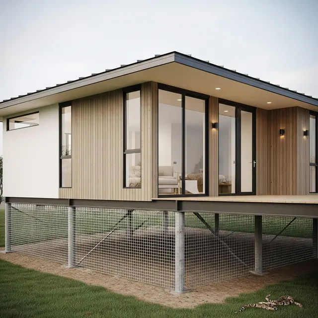 Desain Rumah Panggung Minimalis untuk Cegah Ular Masuk dari Bawah