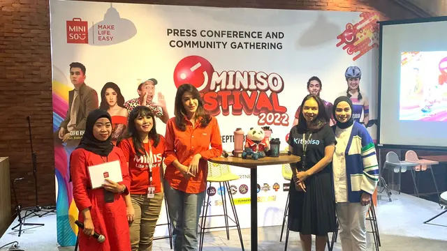 konferensi pers Miniso Festival 2022