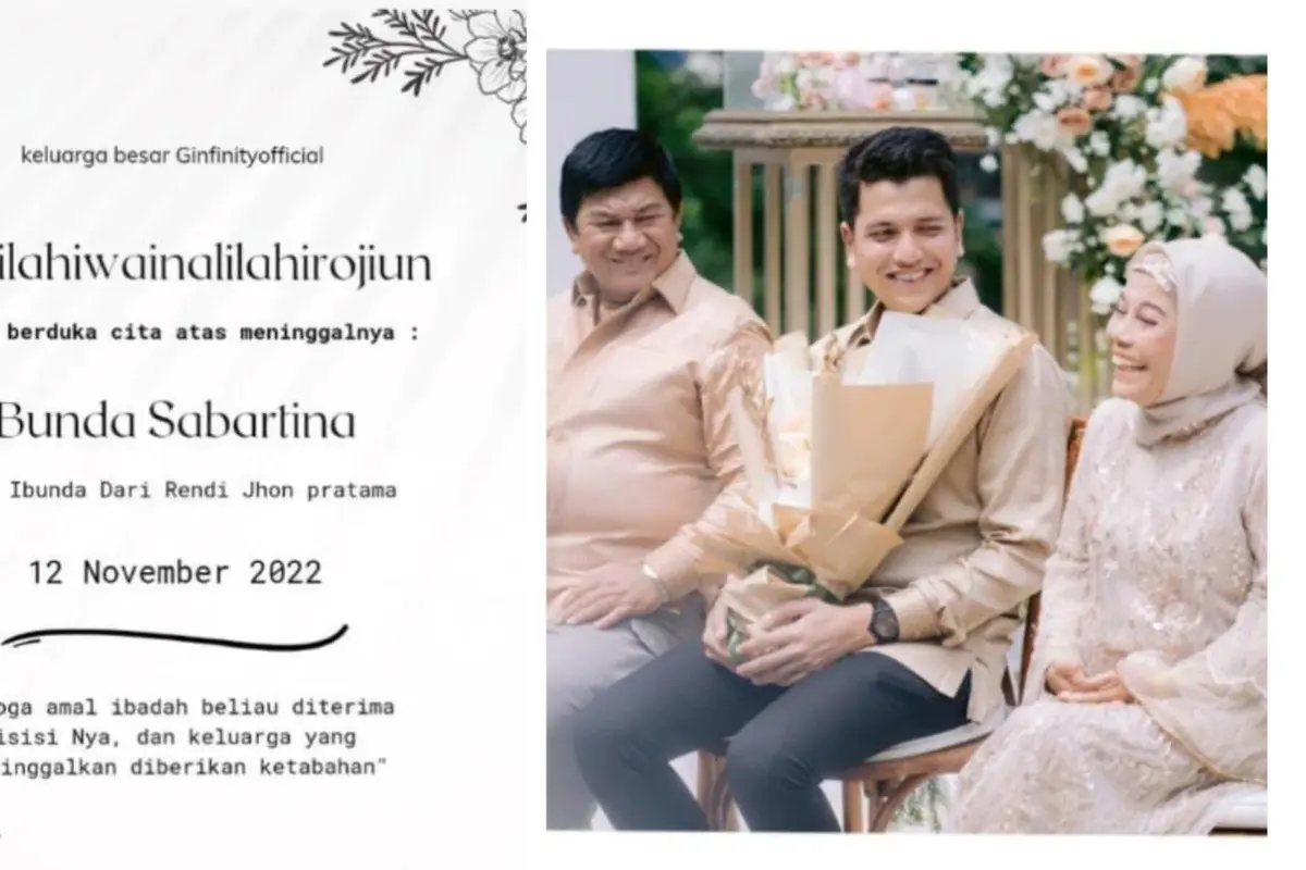 Ibu Rendi Jhon Pratama Meninggal Dunia Usai 4 Hari Dirawat