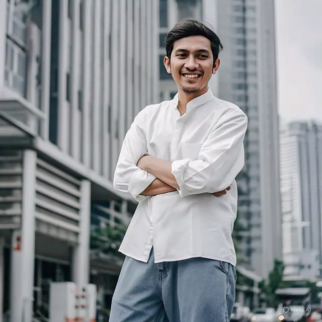 Referensi Outfit Kemeja Putih (Image by Meta AI)