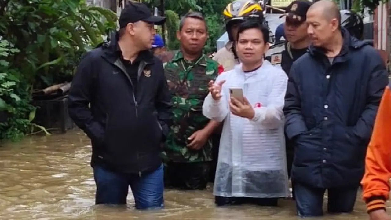 Banjir di Tangerang, Rabu (1/1/2020).
