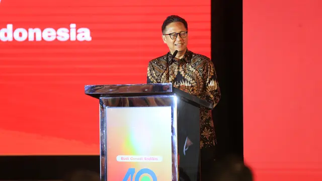 Menteri Kesehatan, Budi Gunadi Sadikin, Memberikan Sambutan Saat Peringatan “40 Years of JEC: Let’s Go Extra Miles,” di RS Mata JEC @ Kedoya pada Kamis, 1 Februari 2024.