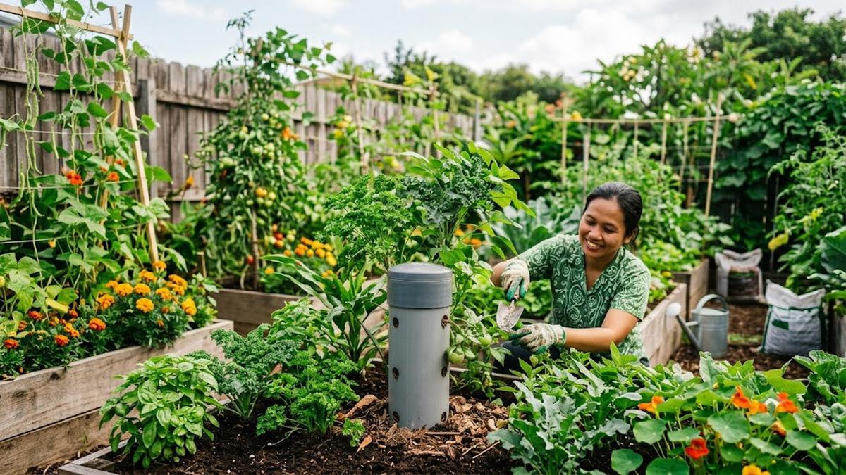 Cara Membuat Menara Cacing dari Pipa PVC untuk Kebun Subur