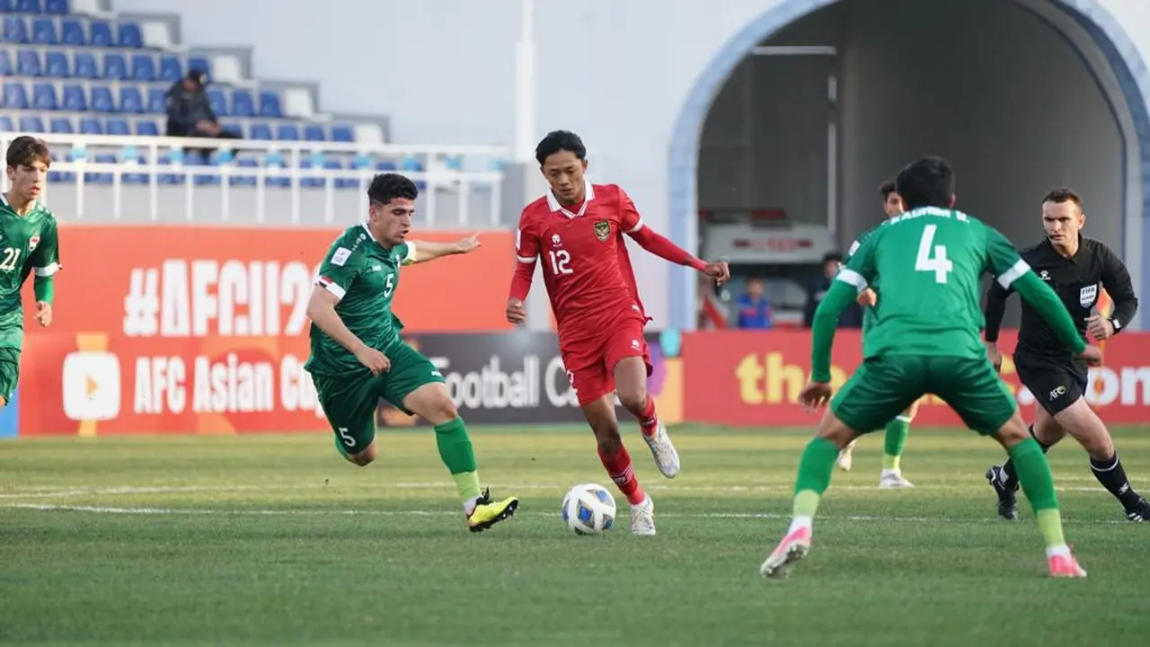 Laga Pertama di Piala Asia U-20, Timnas Indonesia Gagal Taklukkan 10 Pemain Irak