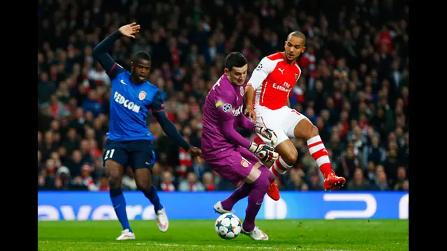 AS Monaco Hajar Arsenal di Emirates Stadium