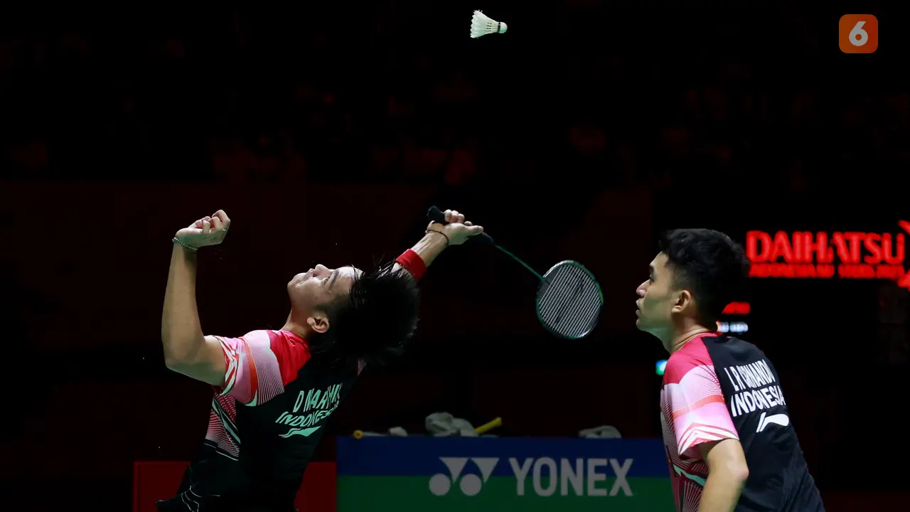 Foto: Leo Rolly Carnando/ Daniel Marthin Juara, Indonesia Pastikan Dua Gelar di Indonesia Masters 2023