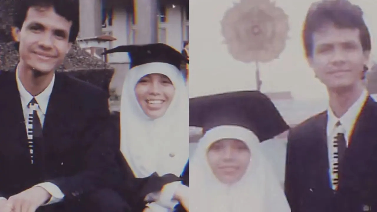 Ganjar Pranowo dan istrinta, Siti Atiqoh semasa masih kuliah di UGM