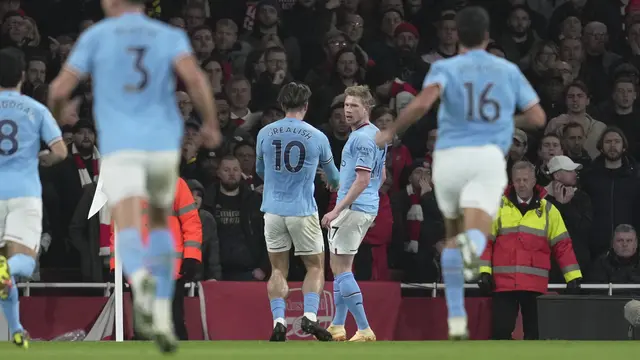 Manchester City ke Puncak Klasemen Liga Inggris Usai Tekuk Arsenal