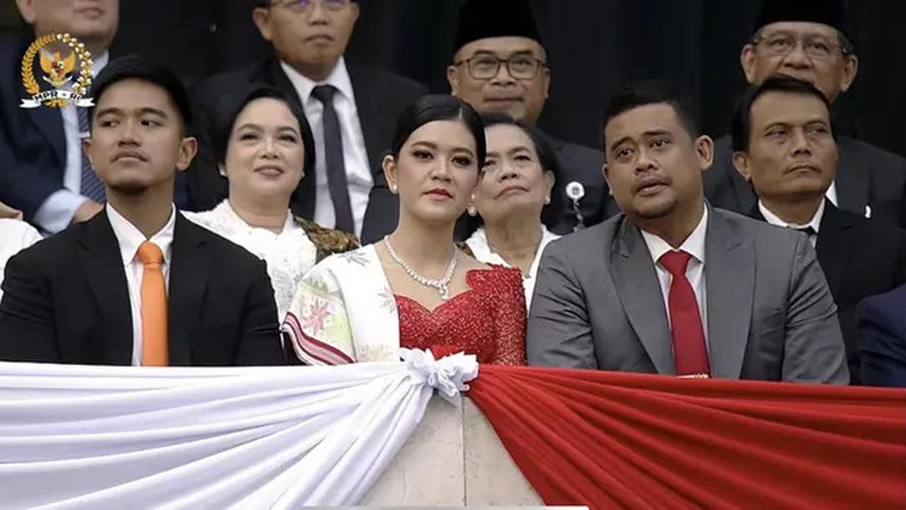 Penampilan Keluarga Jokowi di Pelantikan Prabowo-Gibran, Iriana Bawa tas Chanel-Kahiyang Ayu dan Selvi Ananda Berkebaya Merah Dipadu Berlian