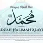 Potret poster Ustadzah Halimah Alaydrus saat mengisi perayaan Maulid Nabi Muhammad SAW. (YouTube Ustadzah Halimah Alaydrus)