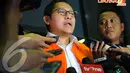 Suara partai Demokrat yang anjlok drastis ini membuat mantan Ketua Umum DPP Partai Demokrat Anas Urbaningrum angkat bicara. Jumat (11/4/2014) (Liputan6.com/Faisal R Syam).