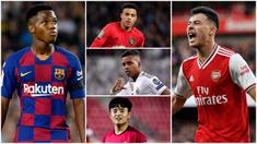 Berikut ini barisan talenta muda yang akan meramaikan Piala Dunia U-20 2021. Diantaranya adalah Mason Greenwood, ANsu Fati dan Takefusa Kubo. (Kolase Foto AFP)