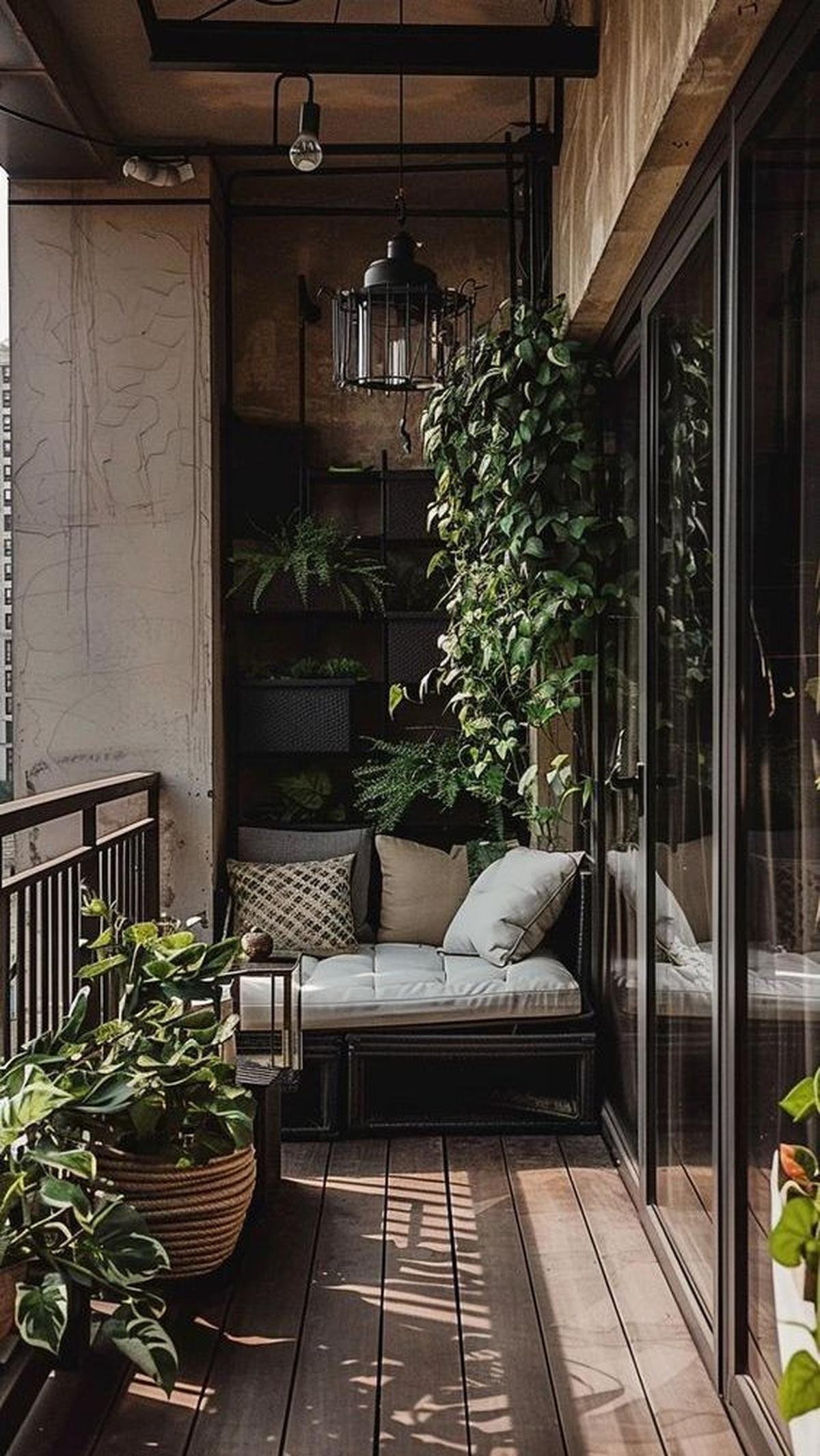 Desain Balkon Terbuka Minimalis Elegan