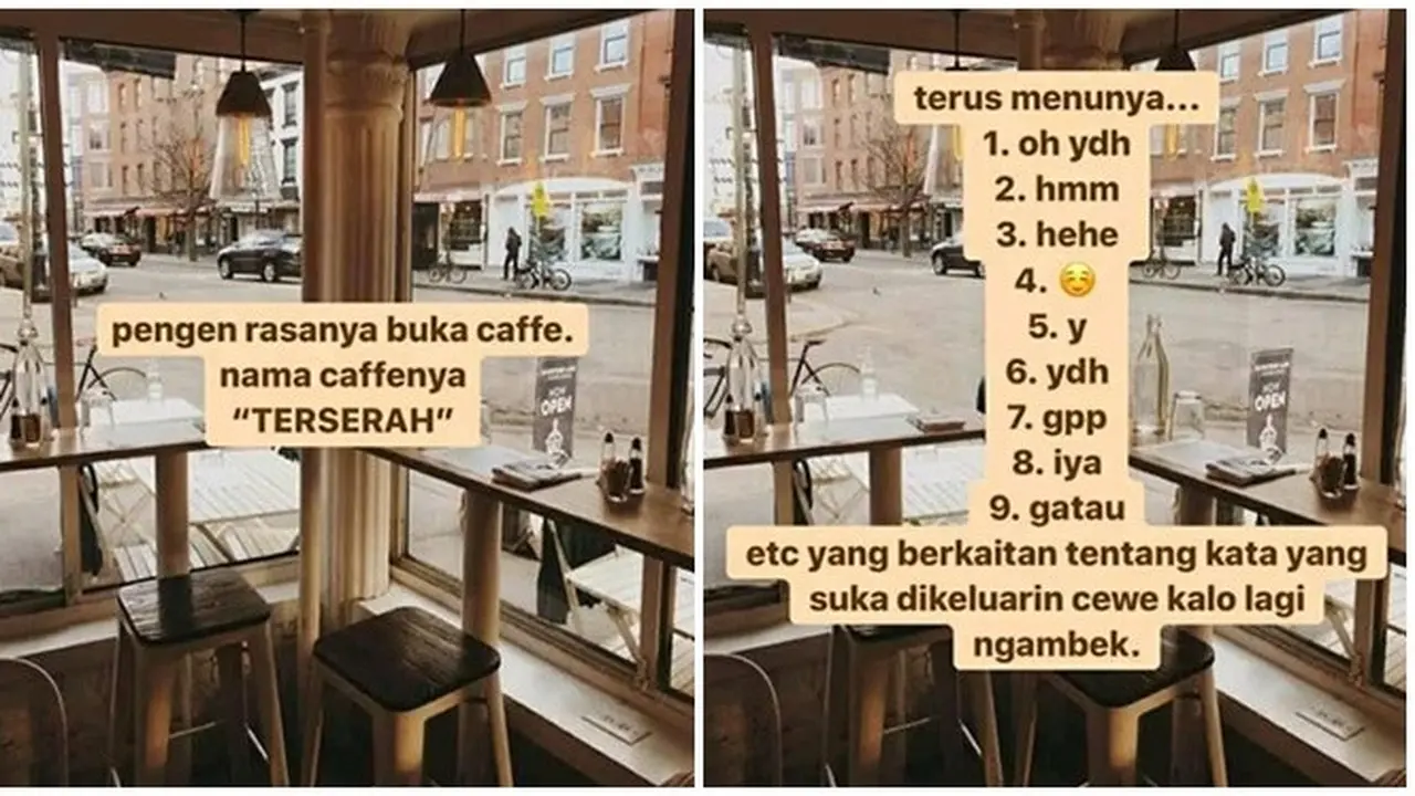 Curhatan Netizen Ingin Buka Warung Bernama ‘Terserah’ Ini Bikin Cengar-cengir
