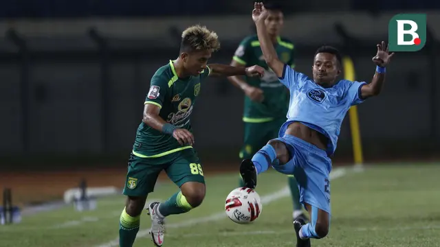 FOTO: Kiper Tampil Impresif, Persela Imbangi Persebaya 0-0 di Babak Pertama -  Muhammad Hambali Tolib; Prisca Elisa Womsior