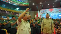 Menteri Pertahanan RI Prabowo Subianto melaksanakan kunjungan kerja ke wilayah Korem 091/Aji Surya Natakesuma (ASN) Kodam VI/Mulawarman (Mlw), Sabtu (10/3/2023). (Foto: Tim Media Prabowo Subianto).