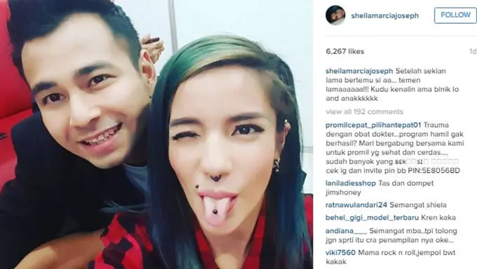 Sheila Marcia dan Raffi Ahmad