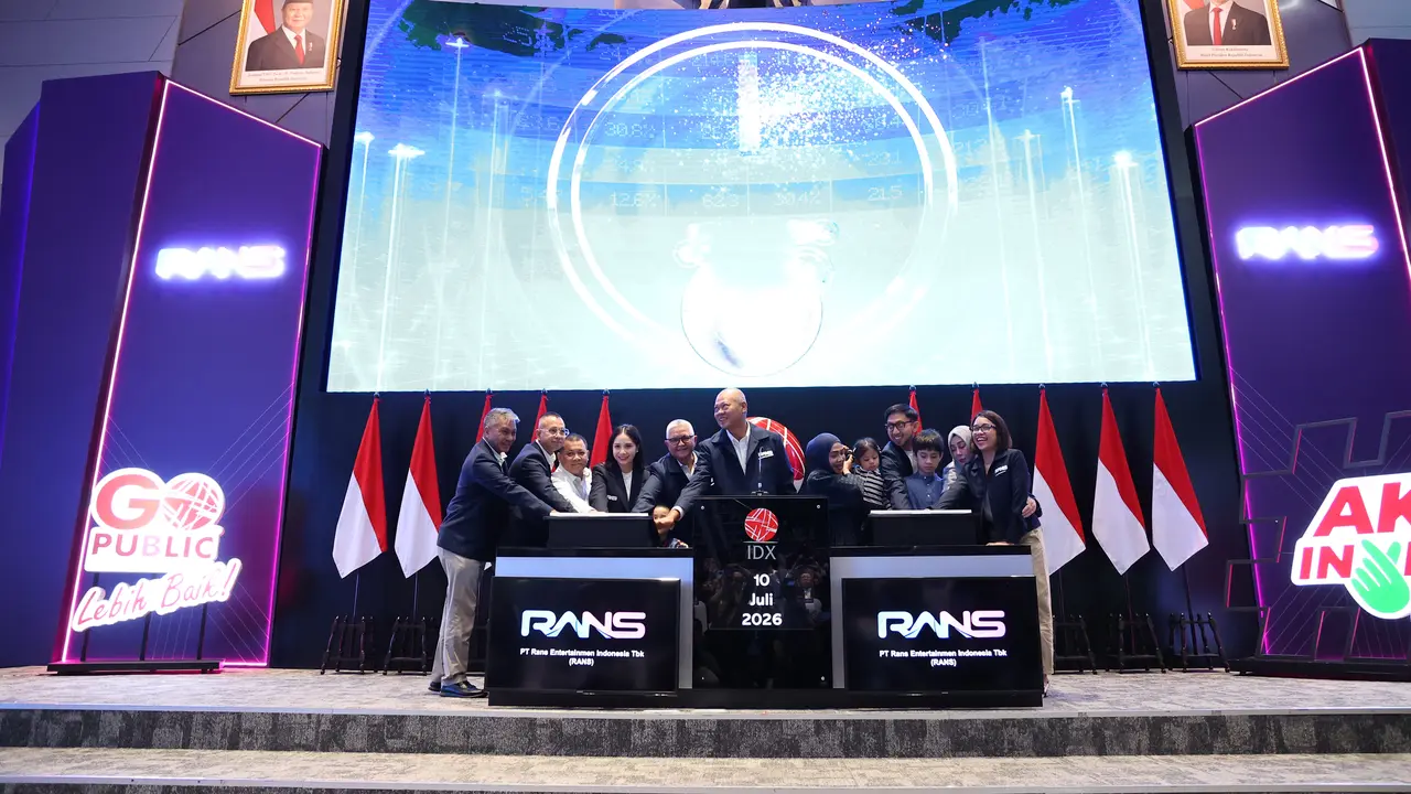 Pencatatan saham perdana PT Rans Entertainmen Indonesia Tbk (RANS), Jumat, (10/7/2026). (Foto: BEI)