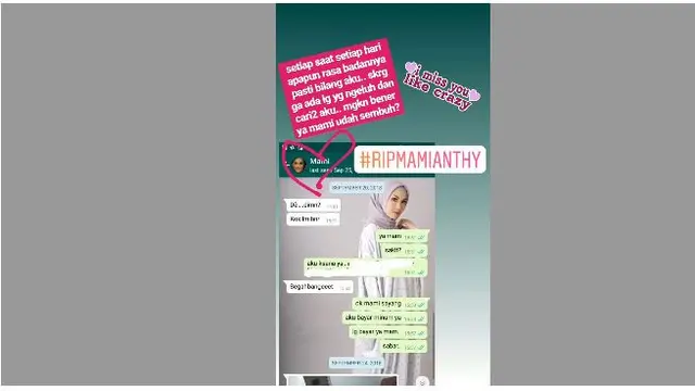 Unggahan putri Indro Warkop