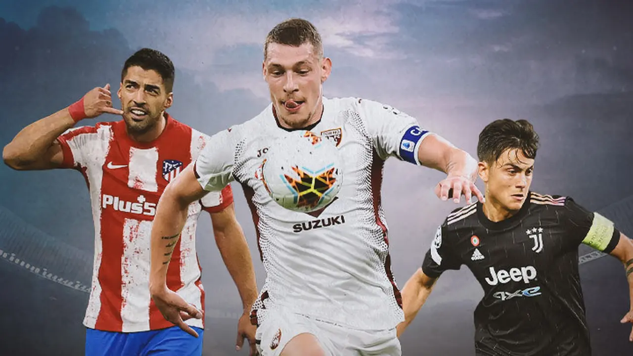 Ilustrasi - Luis Suarez, Andrea Belotti, Paulo Dybala