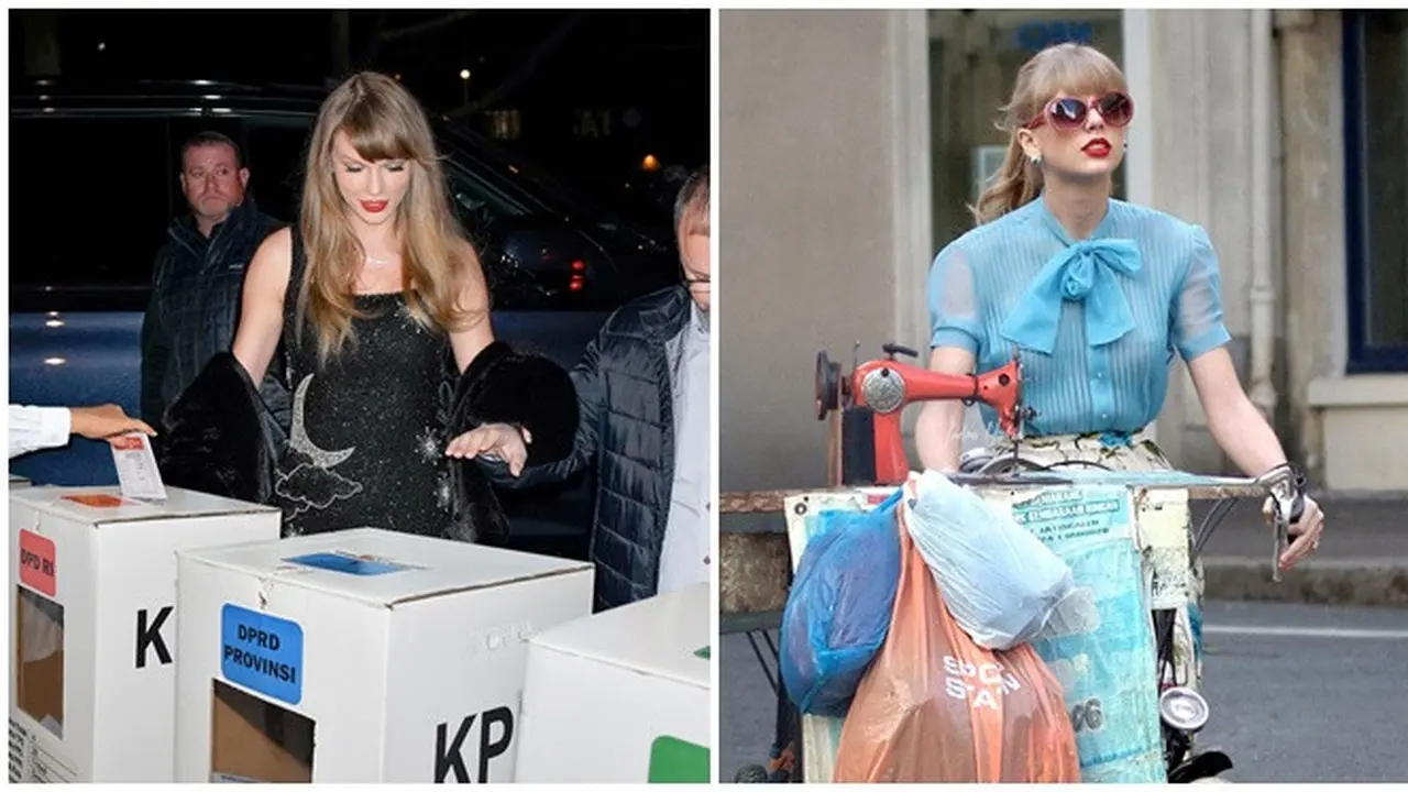 6 Editan Foto Taylor Swift Jadi Warga Indonesia Ini Kocak, Ikut dalam Pemilu