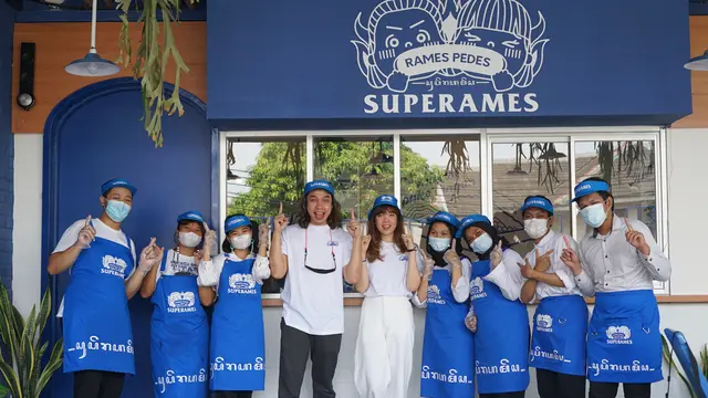 Gerry Girianza dan Bella Kuku membuat sajian bernama Superames.