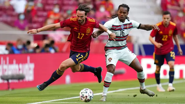 FOTO: Portugal Tahan Imbang Spanyol pada Laga Persahabatan