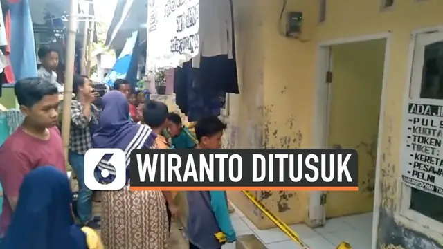 Polisi memasang garis polisi di rumah kontrakan suami istri penusuk Menko  PoLhukam Wiranto. Keduanya sangat tertutup dengan lingkungannya. Fitrian adapah istri siri dari Syahril Alamsyah lewat perkawinan keduanya.