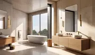 Tips Mendesain Kamar Mandi Agar Mewah Menurut Ahli (Ilustrasi Meta  AI)