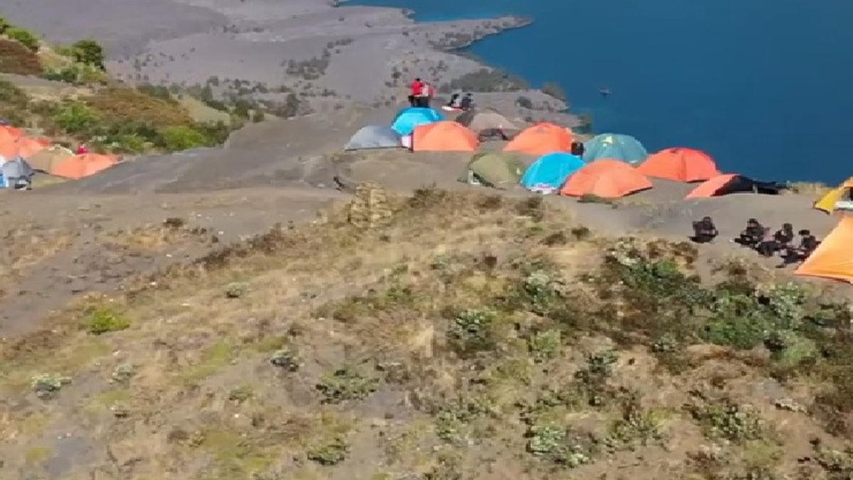 Penampakan Terbaru Gunung Rinjani Usai Jalur Pendakian Diperbaiki