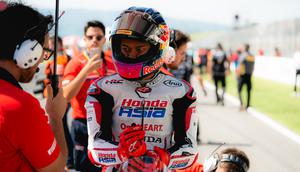 Veda Ega Pratama hanya dapat delapan angka dari Moto3 Italia 2026 karena finis di posisi delapan di Sirkuit Mugello. (Dok. Honda Team Asia)