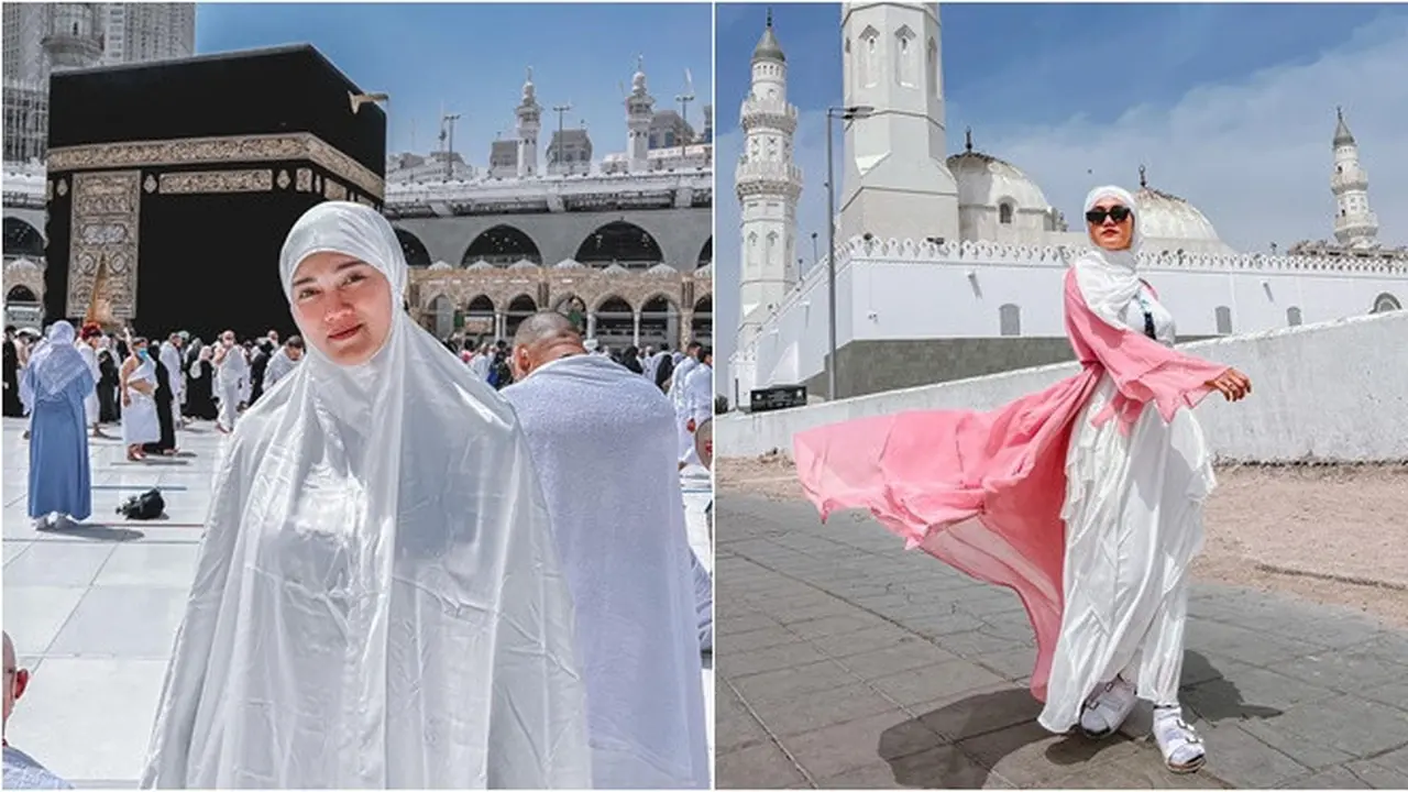 Kerap Tampil Terbuka, Ini 6 Potret Selebgram Jess Amalia Berhijab saat Umrah