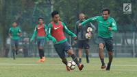 Pemain Timnas Indonesia U-23, Syahrian Abimanyu. (Liputan6.com/Helmi Fithriansyah)