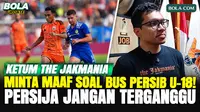 Ketua Umum The Jakmania, Aditya Putra, menyampaikan permohonan maaf kepada Persija Jakarta menyusul insiden penyerangan bus Persib U-18 oleh oknum suporter. Ia berharap kejadian tersebut tidak memengaruhi konsentrasi pemain, pelatih, dan staf Macan K...