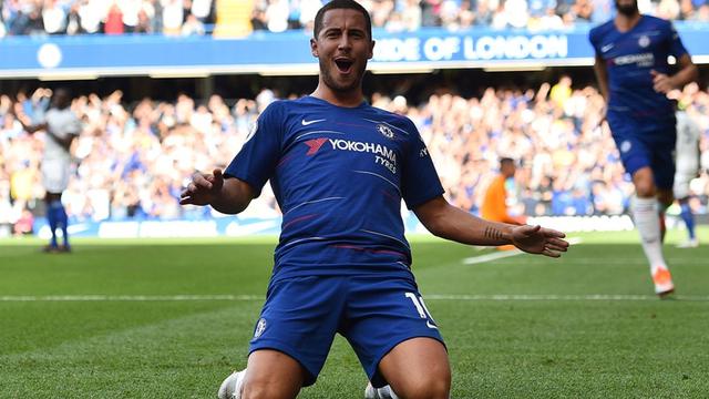 Gelandang Chelsea, Eden Hazard.