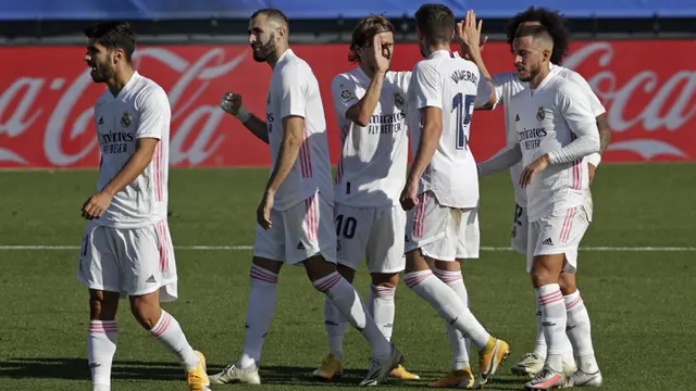 Karim Benzema Agresif, Real Madrid Pesta Gol ke Gawang Huesca di Liga Spanyol