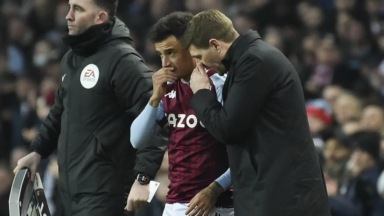 Foto: Philippe Coutinho Jadi Mimpi Buruk Manchester United, Aston Villa Selamat dari Kekalahan di Liga Inggris