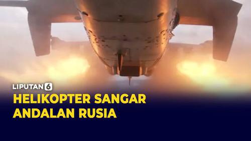 VIDEO: Sangar! Detik-detik Ukraina Digempur Helikopter KA-52