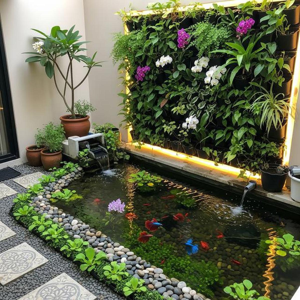 7 Desain Halaman Belakang Rumah Kecil Tapi Estetik untuk Pelihara Ikan Cupang