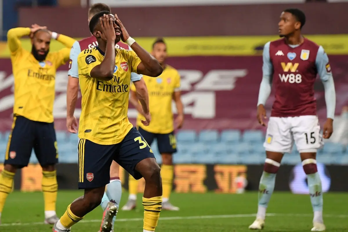 Penyerang Arsenal, Eddie Nketiah.