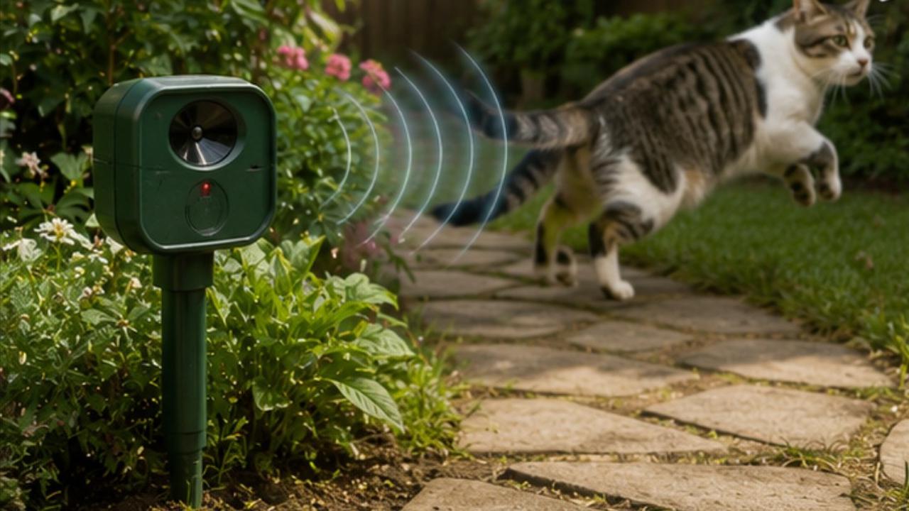Perangkat Ultrasonik untuk Mengusir Kucing