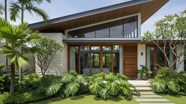 Atap Miring Satu Arah (Skillion Roof)